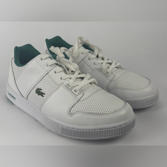 Lacoste Thrill 319 1 US SMA White Leather Sneakers Men’s Size 12 - Picture 3 of 12
